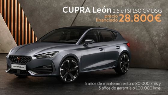Nuevo Cupra León por tan solo 28.800€
