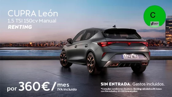 Nuevo CUPRA Leon desde 360€/mes*